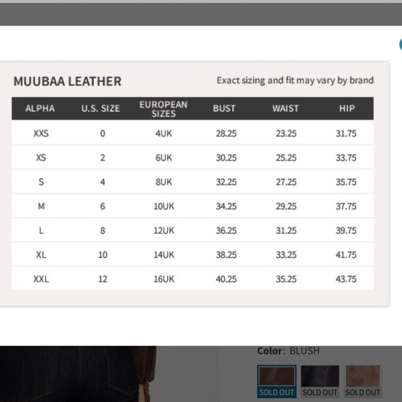 Muubaa NWT Galaxi Leather Biker Jacket Blush - Picture 4 of 8